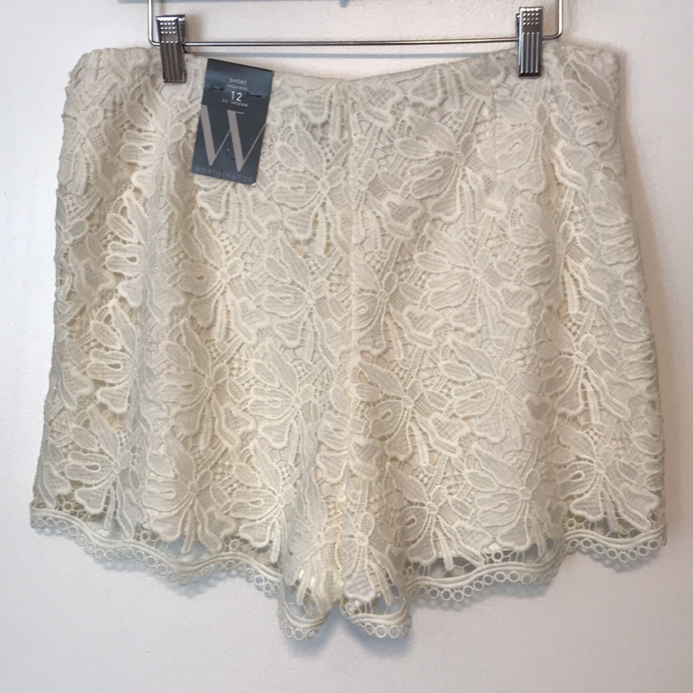 NEW Worthington Womens Lace Short. 12 - Picture 5 of 6
